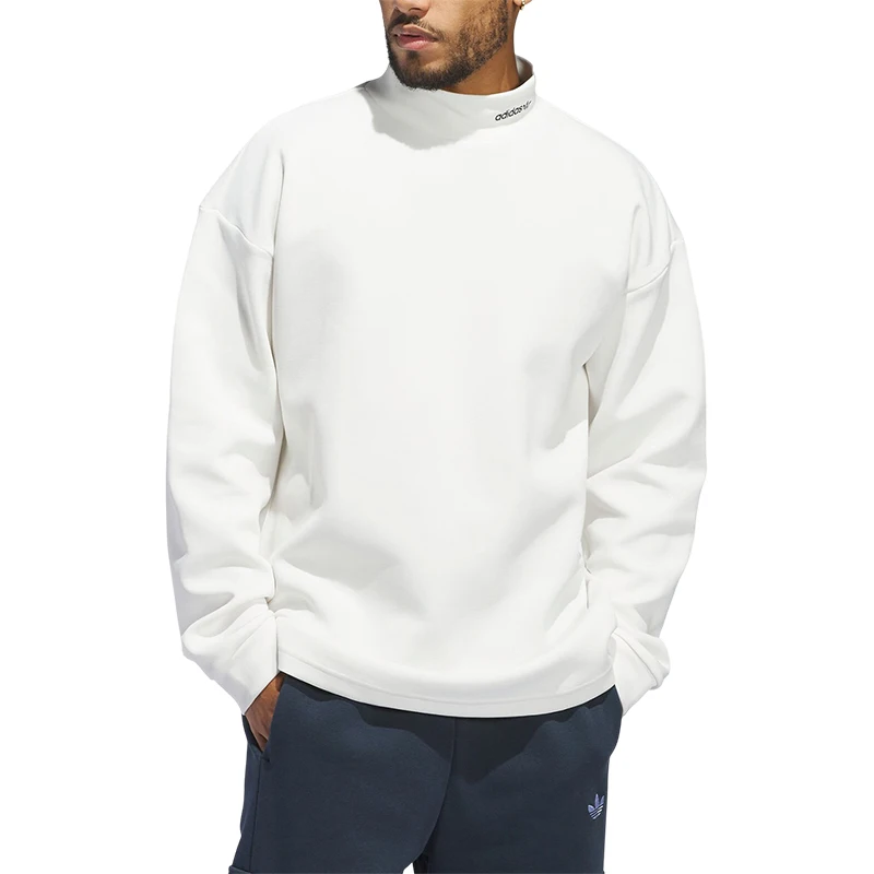 أديداس الرسمية حقيقية ثلاثة المشارب للجنسين شبه عالية الرقبة الرياضة عارضة البلوز IY7377