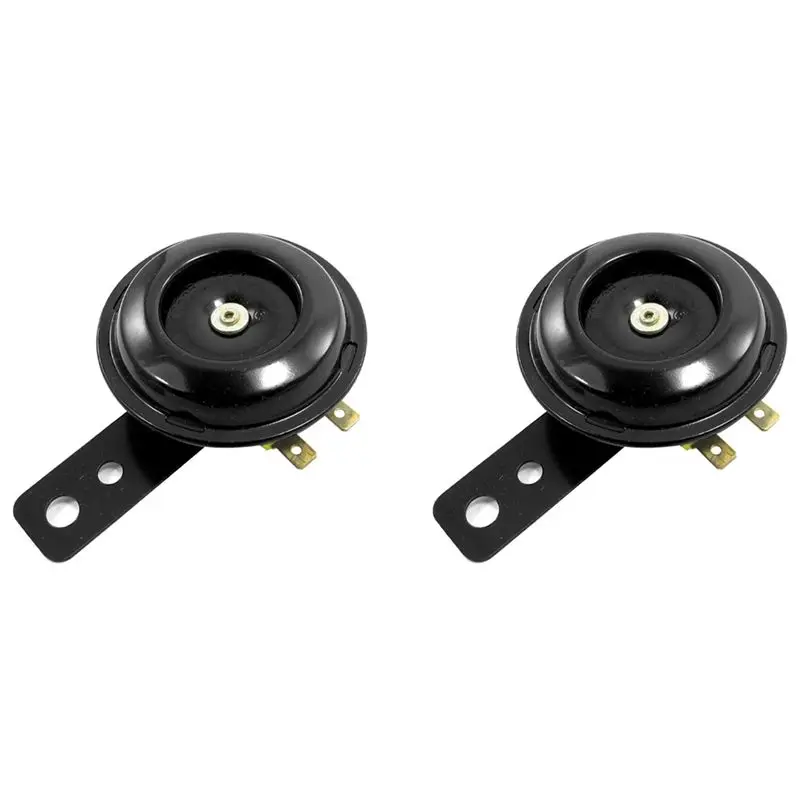 A03Z-2X Dc 12V 1.5A Black Metal Electric Horn Compound Horn For Motorcycle