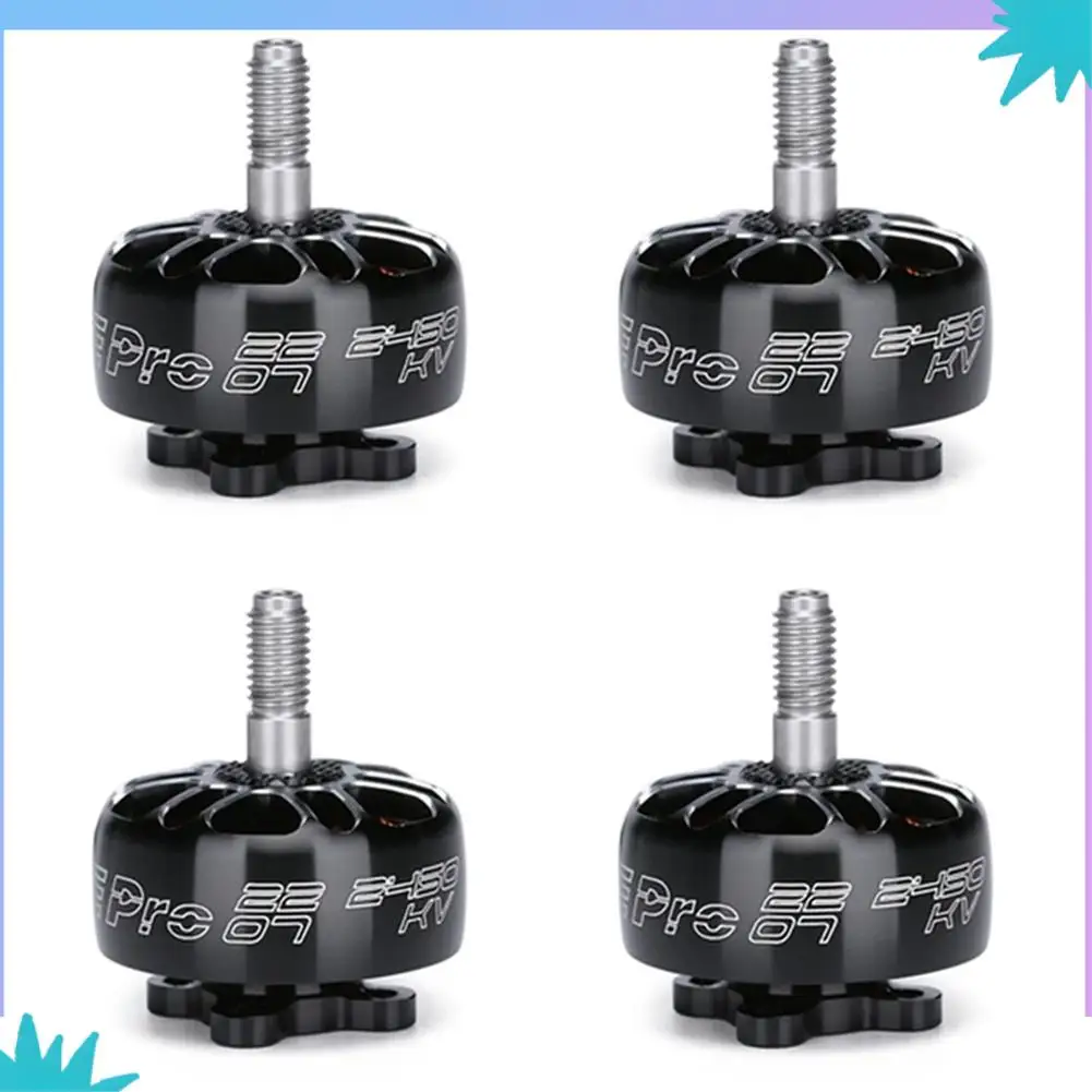 ABZW 4PCS XING-E Pro 2207 2450KV Brushless Motor 2-4S Lipo 4Mm Shaft Diameter For 5-6Inch Propeller RC FPV Freestyle Drones