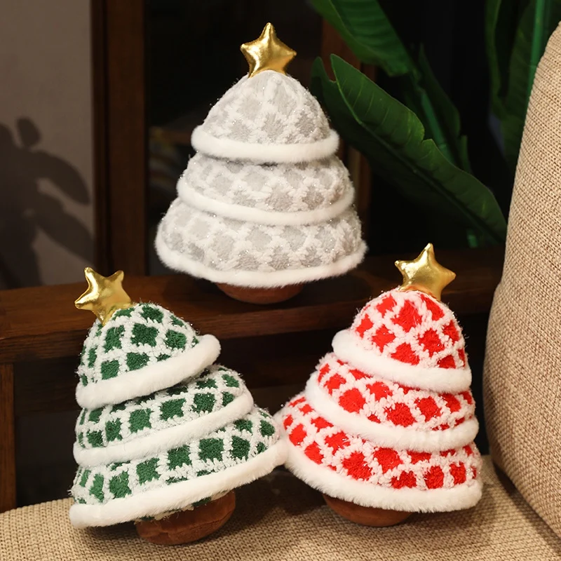 جديد شجرة عيد الميلاد وسادة أنيمي ستار شجرة الديكور Kawaii لينة محشوة أفخم النبات هدية عيد الميلاد الأسرة المنزل عيد ميلاد لعب لصبي