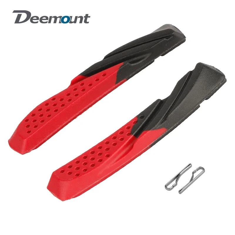 

Deemount 70mm MTB Brake Replaceable Pads V-Brake Block Inserts For Iron Aluminum Steel Rims Wet Dry Conditions Silent Braking