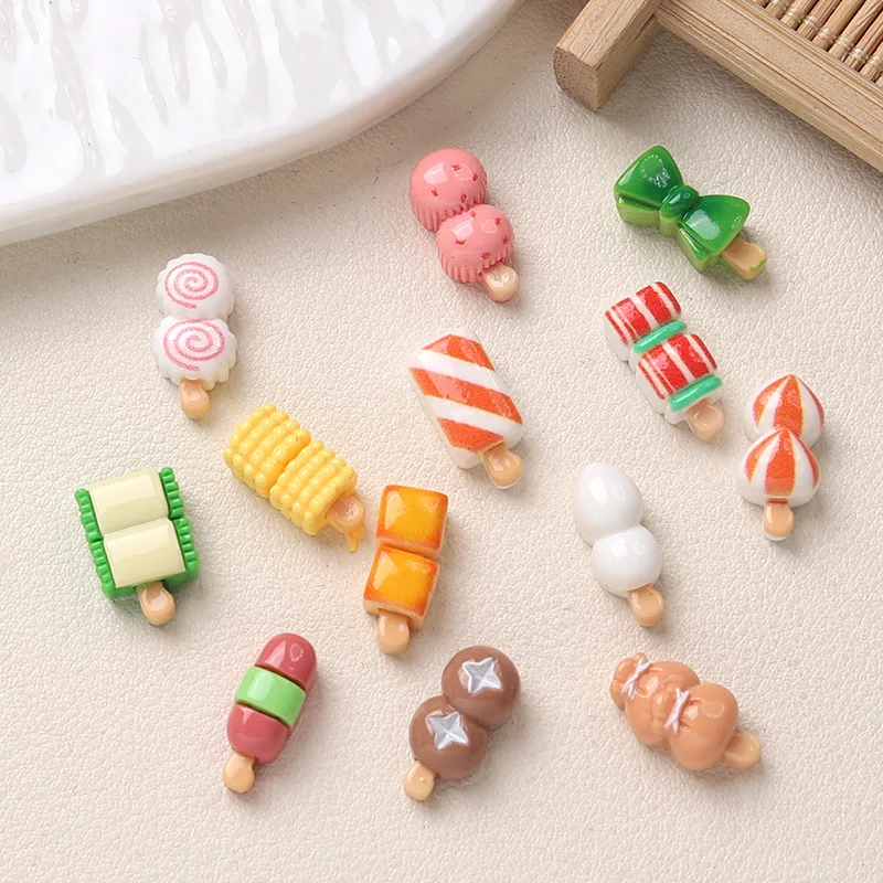 

30 шт., мини-горячий горшок, овощи, смола, продукты питания, игровые кабошоны с плоской задней частью для самостоятельного изготовления ювелирных изделий, оптовая продажа, аксессуары для украшения скрапбукинга