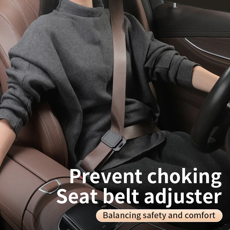 New Anti-Slip Seatbelt Stopper Car Safety Seat Belt Buckle Clip Square Car Seat Belt Fixing Clips Auto ABS Interior Accessories