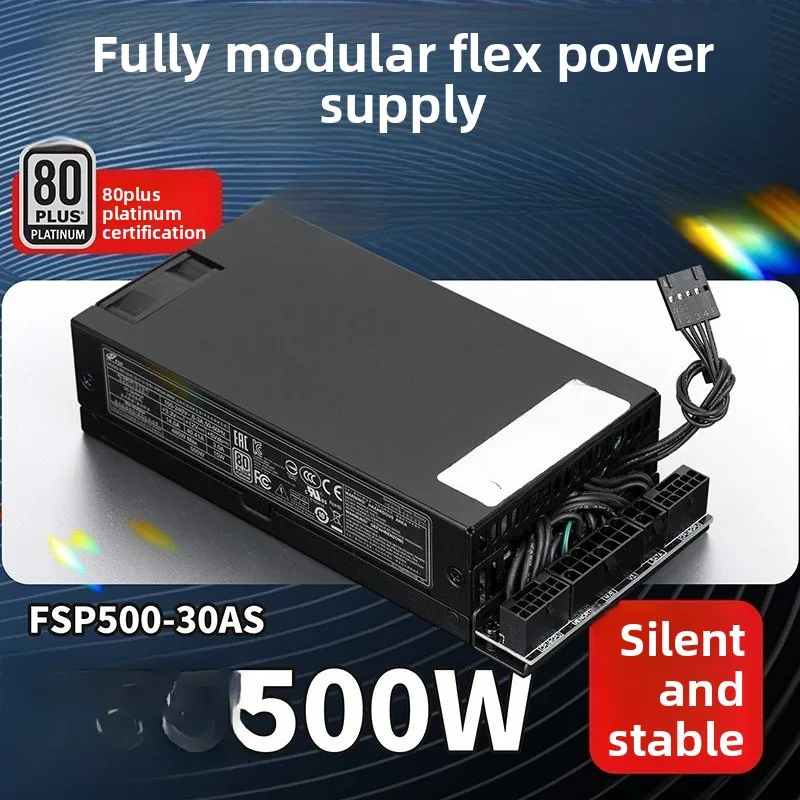 FSP500W Small 1U Platinum Flex Power Supply To Full Module ITX Small Chassis Power Supply Nas Custom Cable