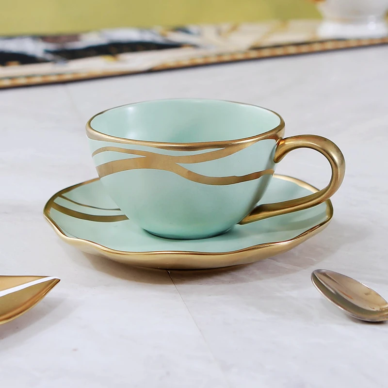 السيراميك القدح أكواب شاي بعد الظهر بنوم بنه السيراميك فنجان القهوة والصحن مجموعة الحليب القدح الإفطار أكواب كؤوس الماء الحليب فنجان الشاي