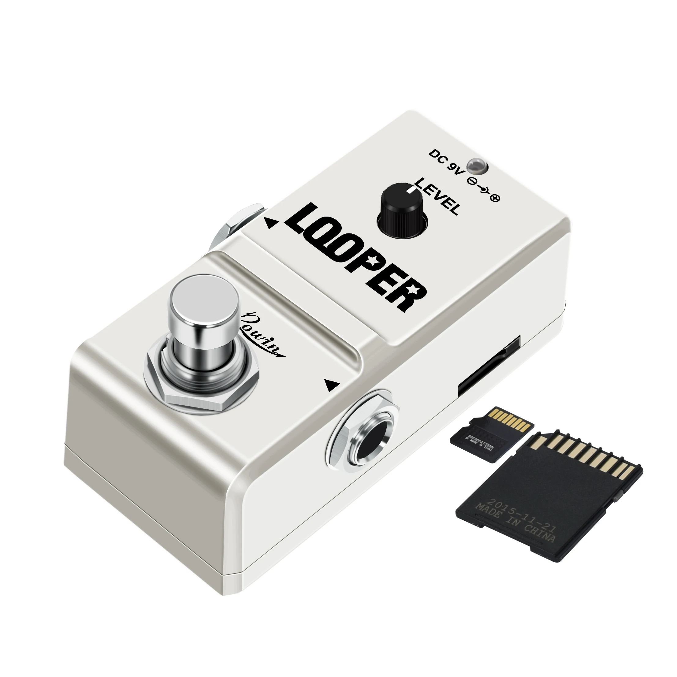 Rowin 48K Nano Looper Elektrische Gitaar Baseffect Loop Pedaal 10 Minuten Van Het Opnemen Van Onbeperkte Overdubs Usb-Poort Bypass Mini