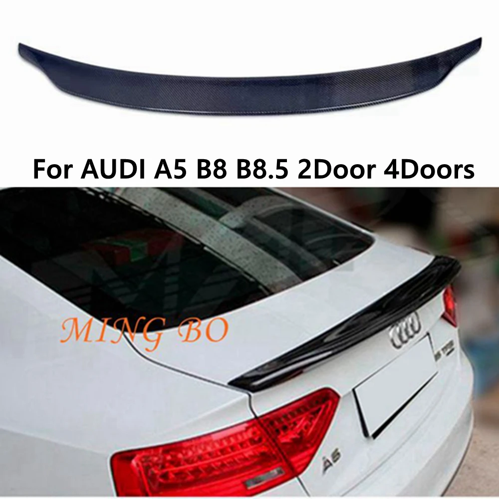 

For AUDI A5 B8 B8.5 2doors 4Doors 2009- 2016 Wing lip spoiler auto par carbon fiber / Forged carbon rear wing （Not for S5 RS5）