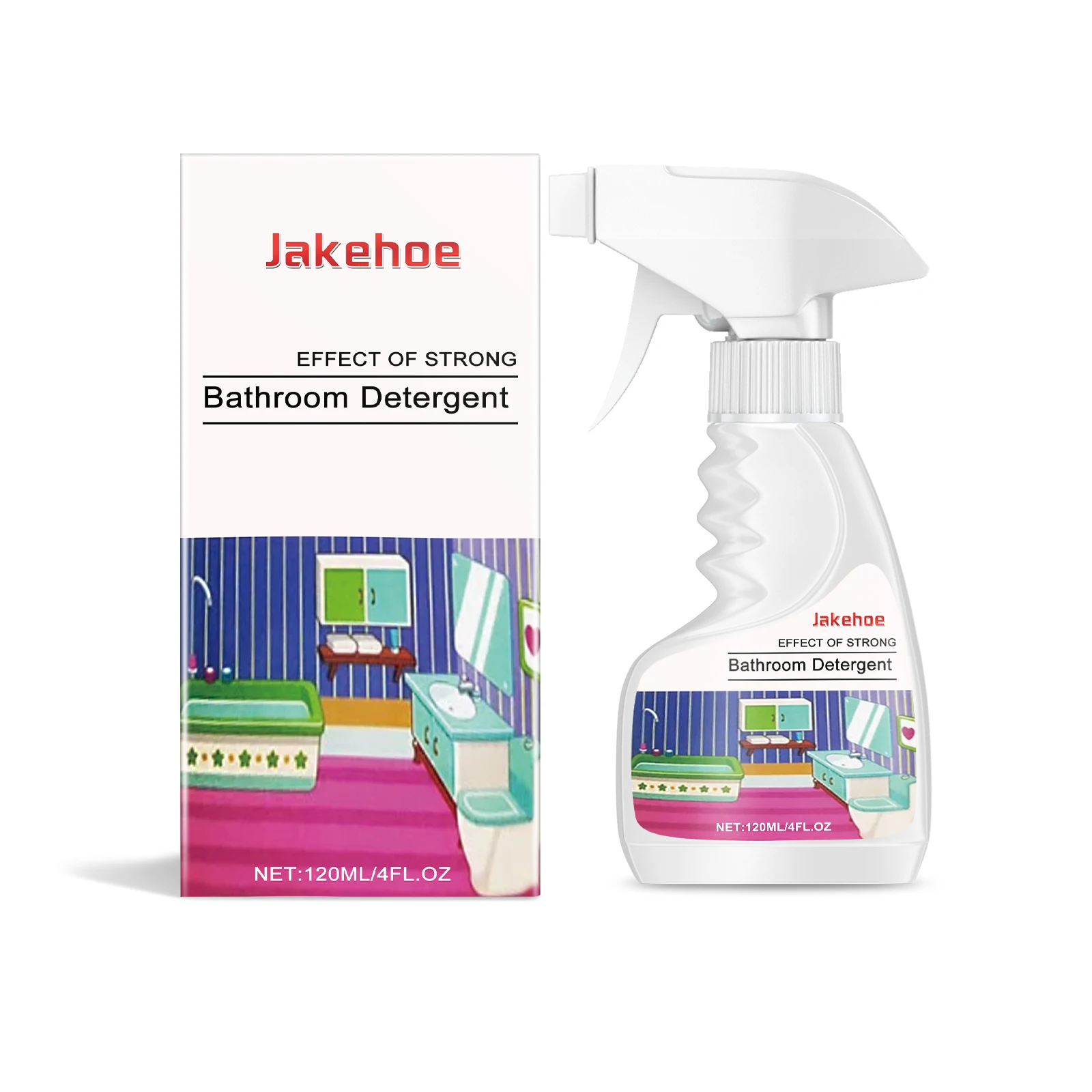 Glass & Tile Cleaner, for Bathroom Glass Door and Bathtub Tile, Helps Lift Stains for Refreshing Surface Look