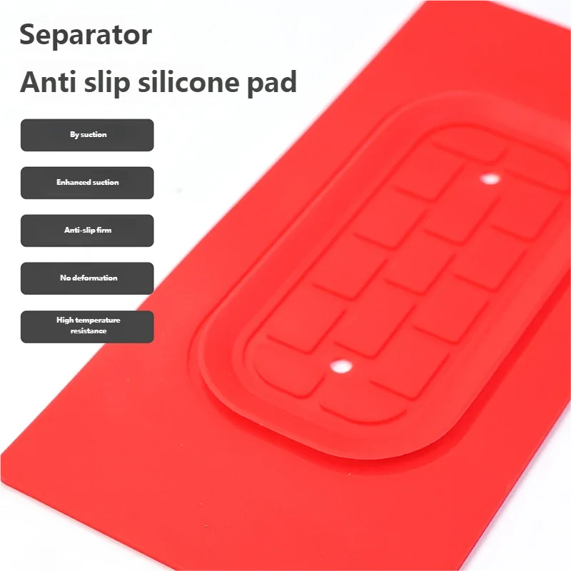 

TE-701 16.2*7.9CM Separator Non-slip Silicone Pad Universal LCD Screen Repair Super Suction Silicone Separator Pad