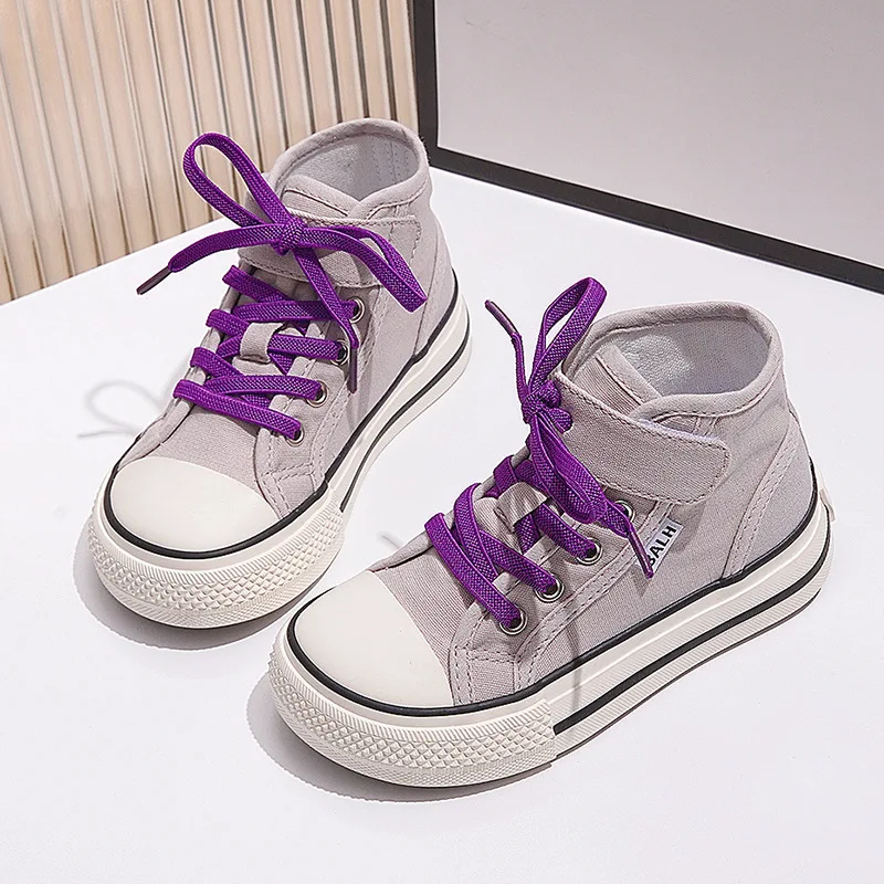 High Top Canvas Shoes Children Summer New Boys and Girls Board Shoes Colorful Students Korean Style Board Shoes zapatos niña