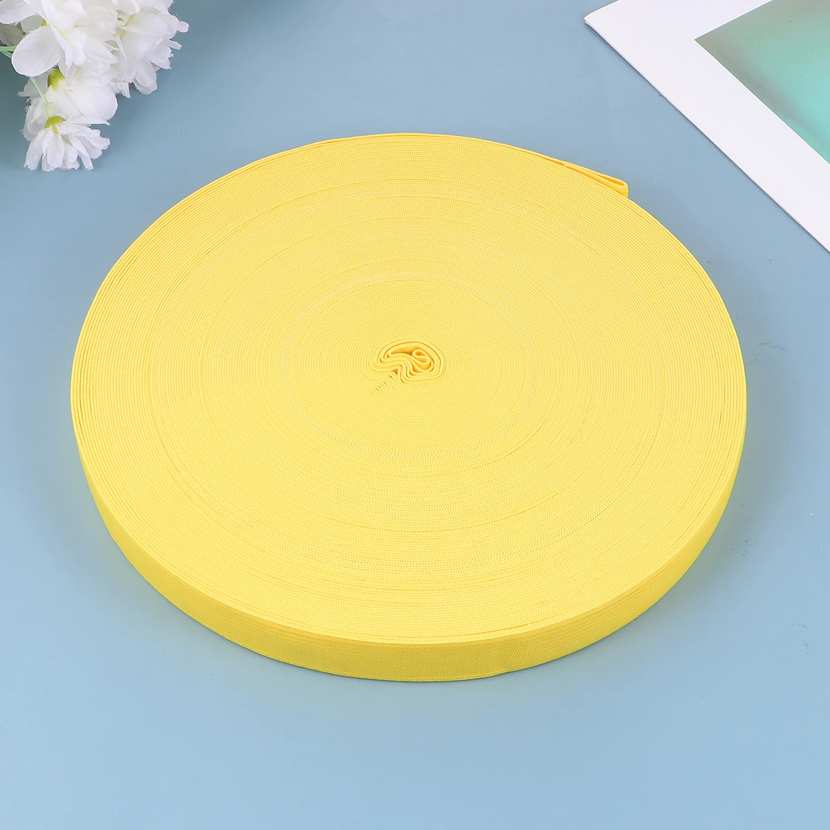 

1 Roll 40M Elastic Ribbon Band White Knit Stretch Band For Sewing Crafting Costume Making Durable Waistband Diy Clothing