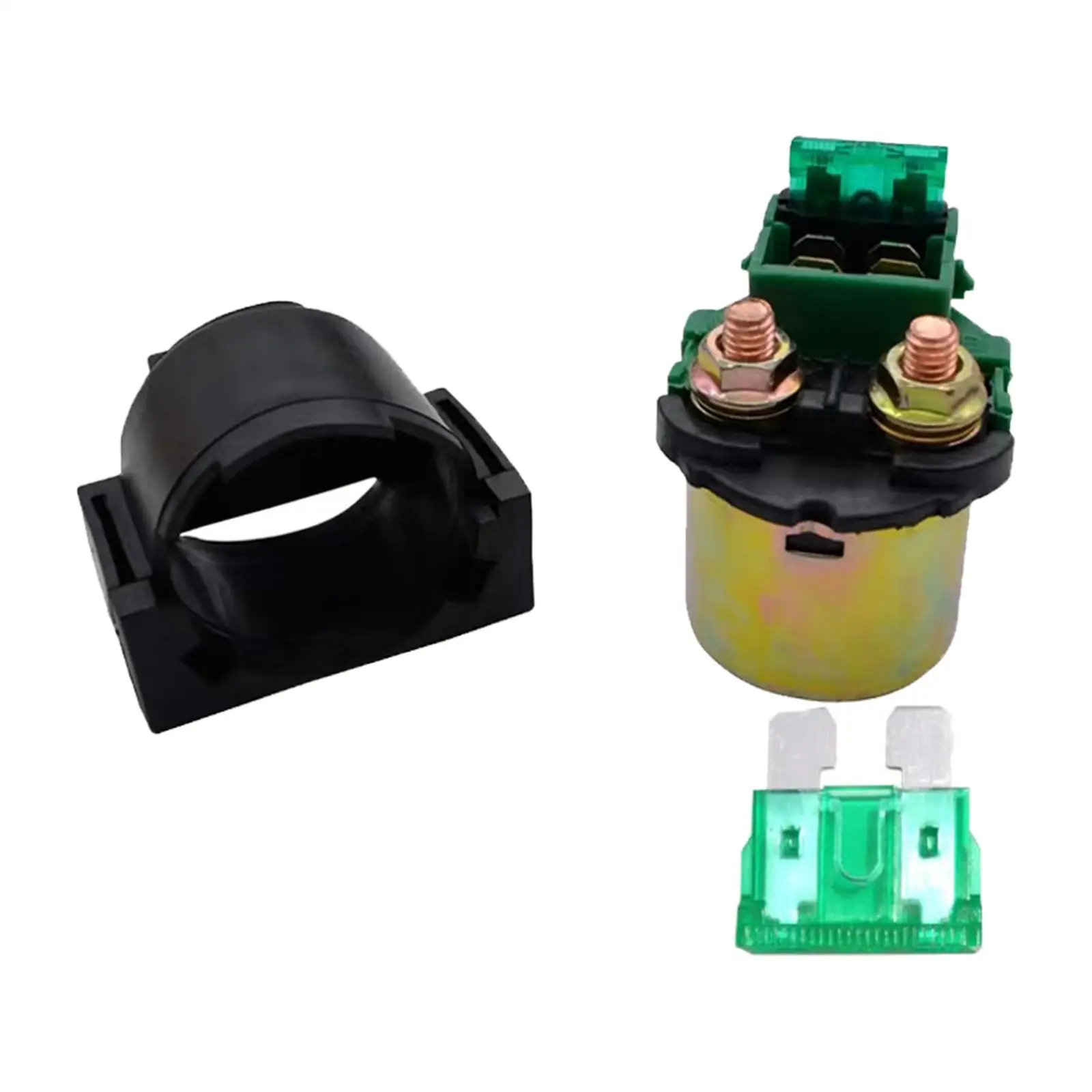 Starter Motor Solenoid Relay Green Electrical Relay Switch with Fuse for Suzuki GS500 1990-2009 Gw250 GSX250R DL250 Parts