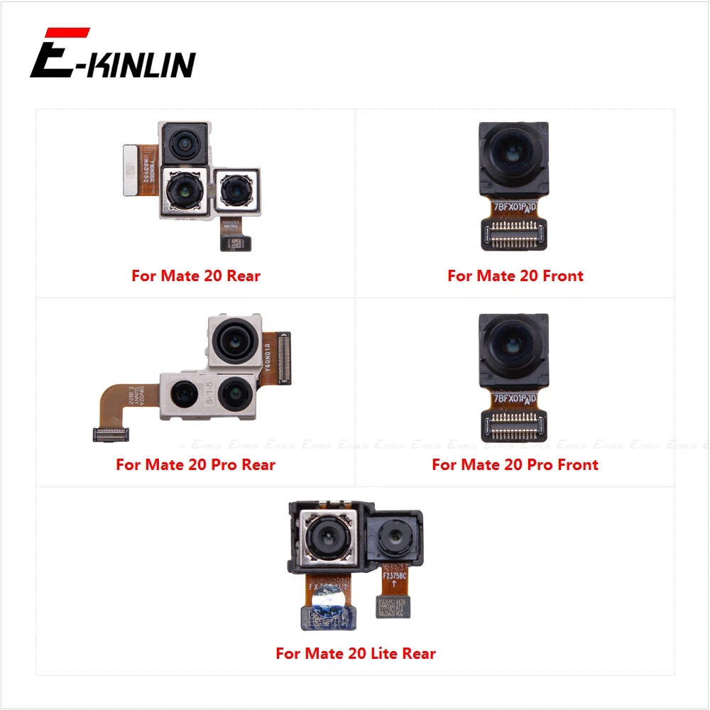 Rear & Front Facing Selfie Big Small Back Main Camera Module Ribbon Flex Cable Repair Parts For HuaWei Mate 20 Pro Lite