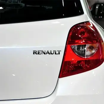 適用於雷諾 Koleos Duster Megane 2 3 4 Logan Clio Captur Espace RS 的亮黑色銀色 ABS 貼紙汽車後備箱車身標誌 8 最佳銷售 雷諾標誌 - №5