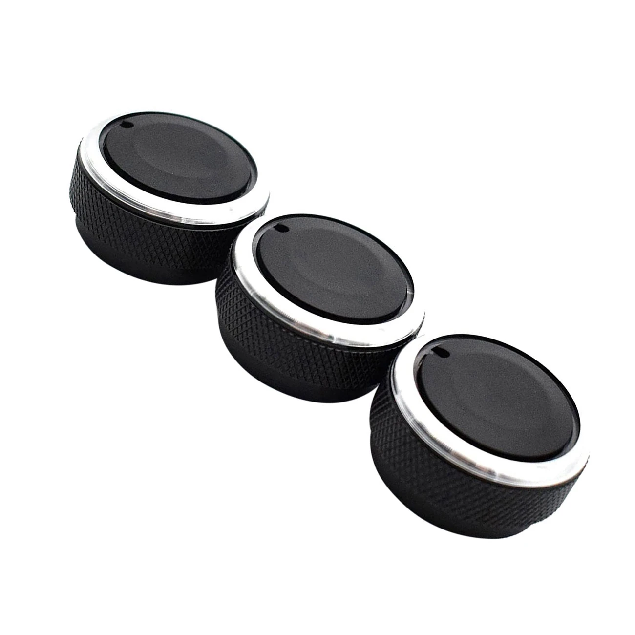 3Pcs AC Switch Knob Air Conditioning Heat Control Knobs for Toyota Tacoma Platz Vios Vitz Yaris Echo Scion X Black