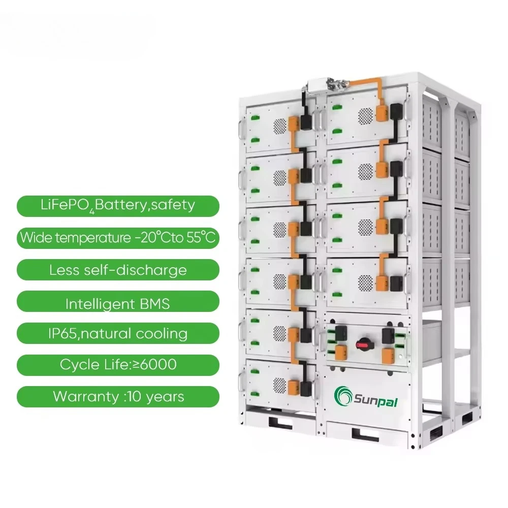 Sunpal High Voltage Stackable Litium Solar Battery Pack 384V 30kWh 50kWh 50kW Lithium Ion Solar Storage Batteries