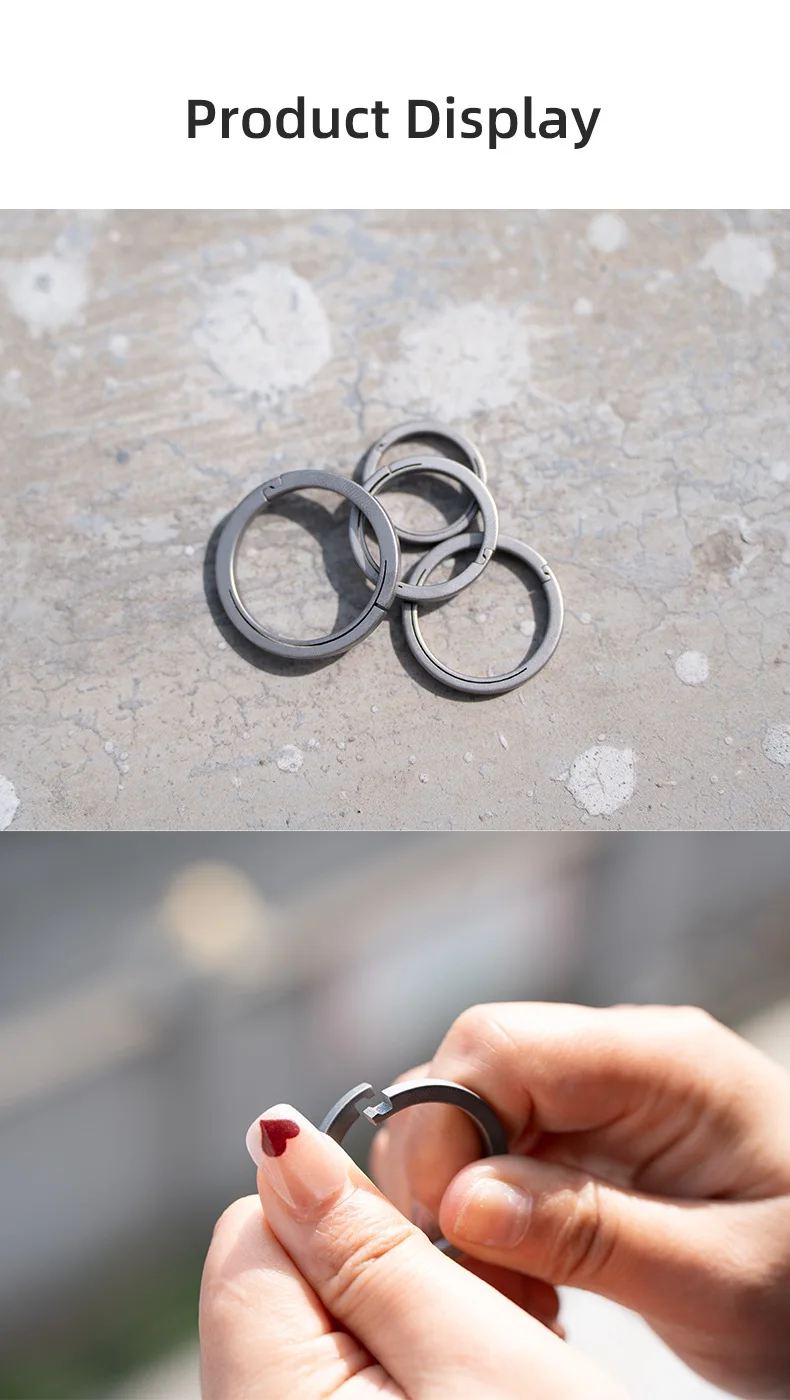 Titanium Alloy Quick Release Keychain Ring Buckle Waist Belt Buckle Quick Hanging Buckle Keyring Outdoor Tool EDC