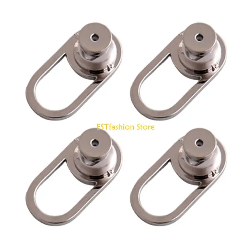 Y5GC Pack of 4 Metal Earring Backs Replacements for Droopy Ears Large Support for Heavy Earrings Studs Jewelry Accessories
