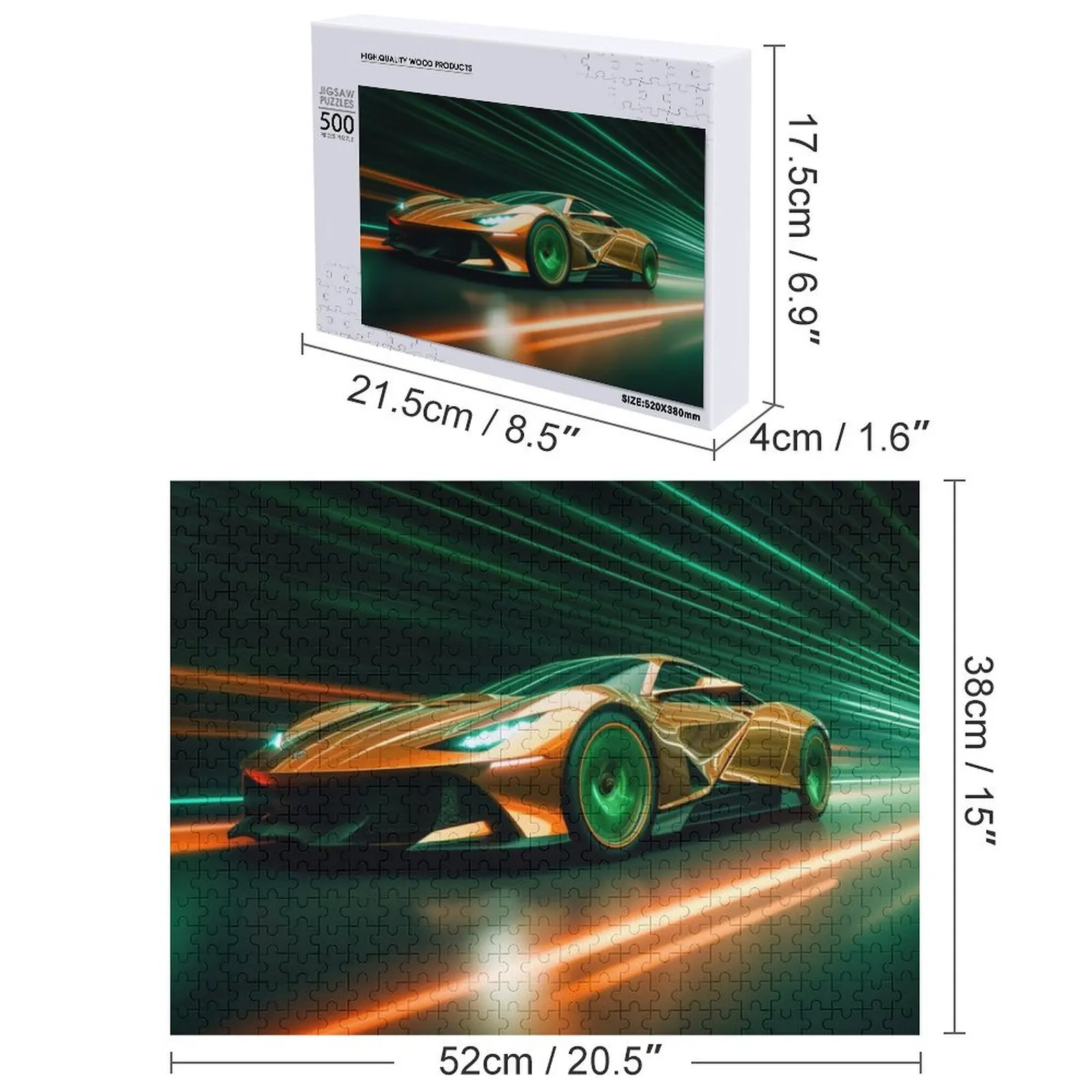 Carro futuristico 3 Jigsaw Puzzle Anime con foto personalizzate Puzzle