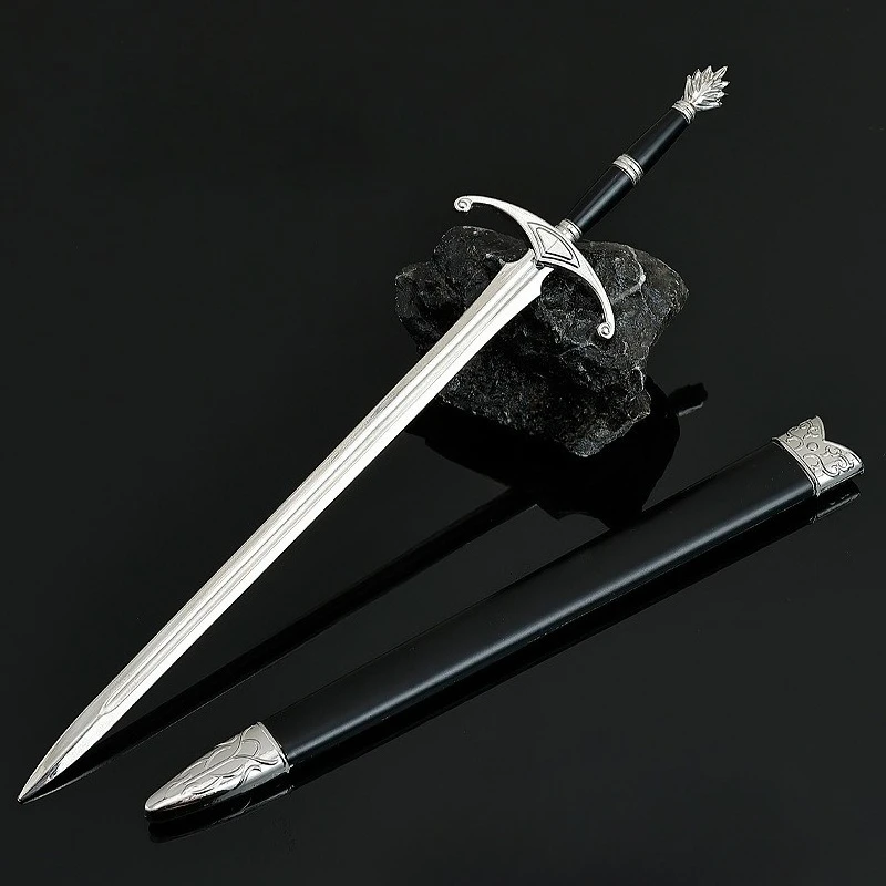 22cm nuevo loto Caballero espada figura de juego periférico artesanía de Metal modelo escena accesorios adornos de escritorio regalos de cumpleaños Juguetes