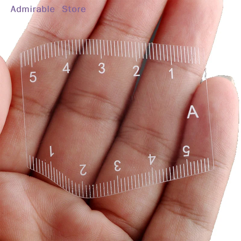 w5Pcs Durable Brow Shaping Stencil Shaping Portable Instant Brow Shaper Drawing Eyebrow Design Ruler Gift