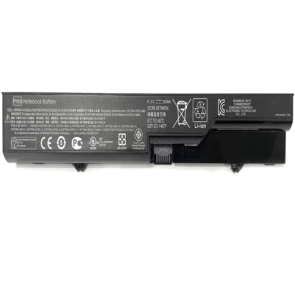 PH09 PH06 11.1V 8100mAh 93Wh Laptop Battery For HP 420 425 620 625 For ProBook 4520 4520s 4525s 4320s 4321 4321s 4320 Series