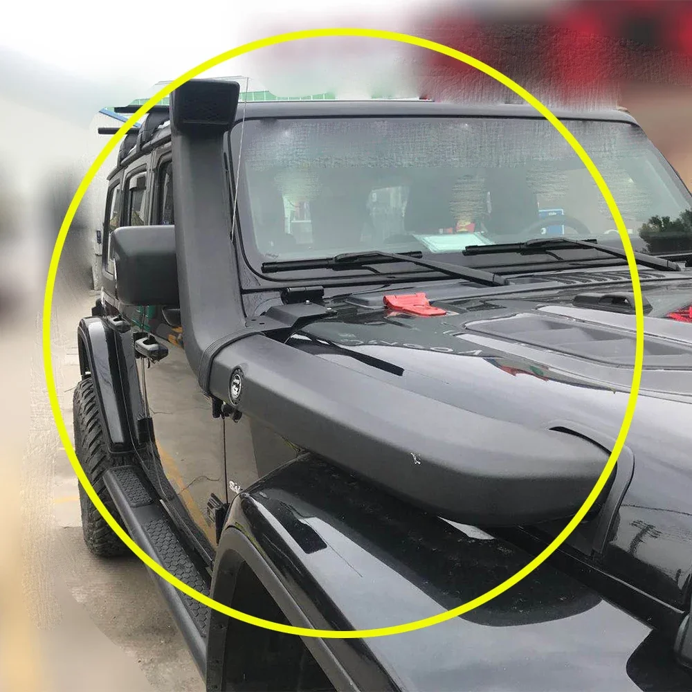 

Snorkel System ABS Black Cross The Higher River For Jeep Wrangler JL 2018+ LantSun JL1170