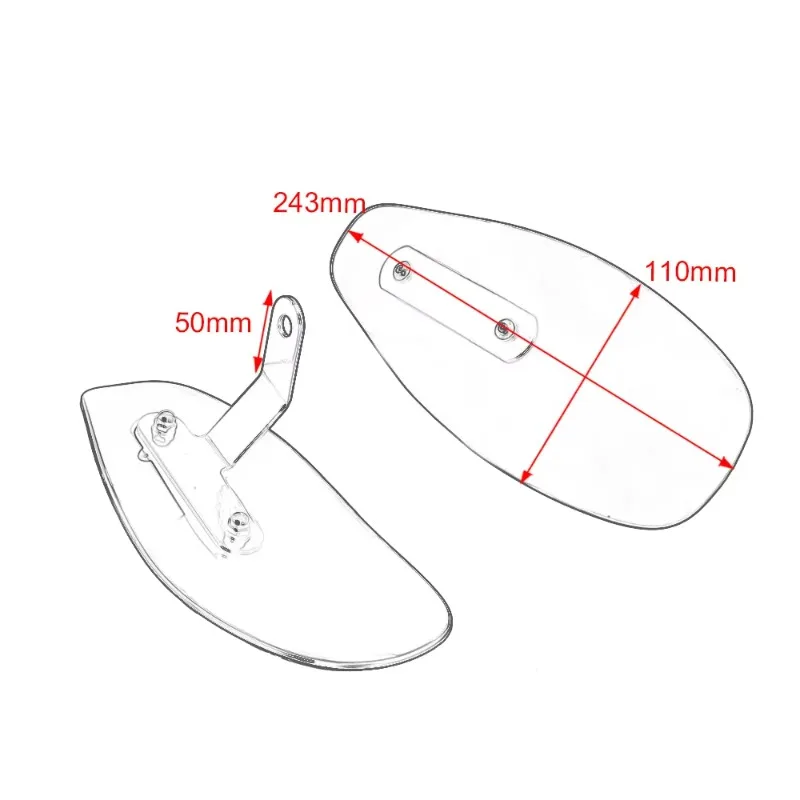 

Uiz для автомобиля Cruise Prince, модифицированная цевье для домашнего мотоцикла, лобовое стекло, аксессуары для мотоциклов Harley 883