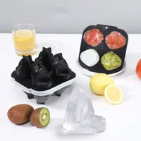 Molde de Hielo 3D con Forma de Tiburón