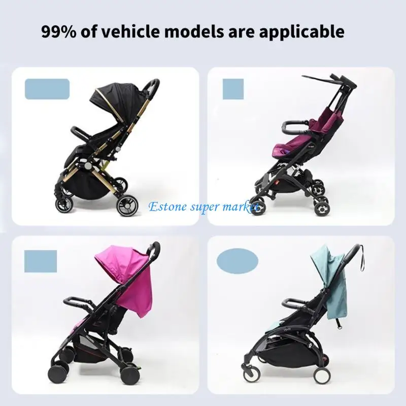 090B Replacement Crossbar Baby Strollers Bumper Bar Universal Handlebar Fit Most Pushchair Detachable Handle Pram Armrest