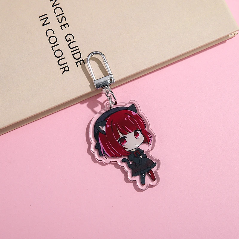 Anime Oshi No Ko Keychain Ai Hoshino Ruby Hoshino Kana Arima Cartoon Cosplay Figures Pendant Key Chain Ring Jewelry Accessories