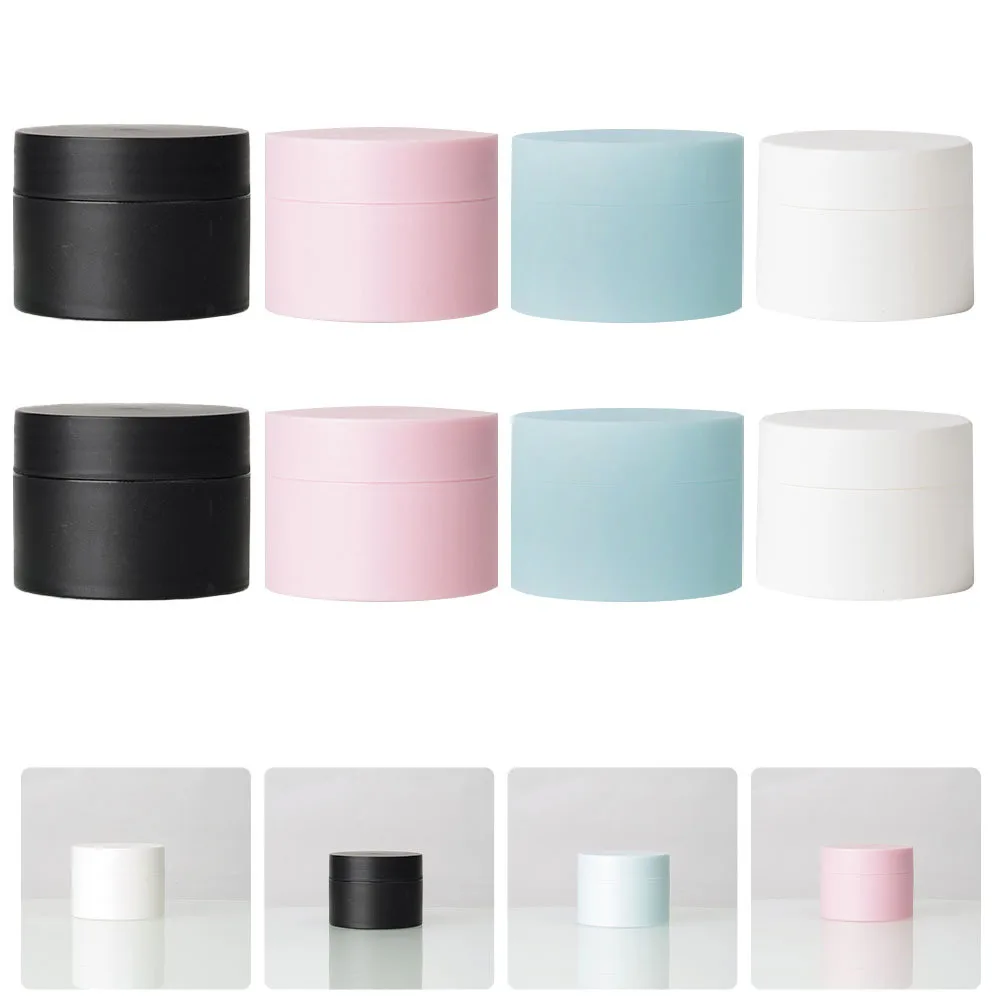 

8Pcs 20g Small Plastic Bottles Jars Leak-Proof Cosmetics Cream Box Portable Travel Containers Plastic Jar Small Jar Bottle