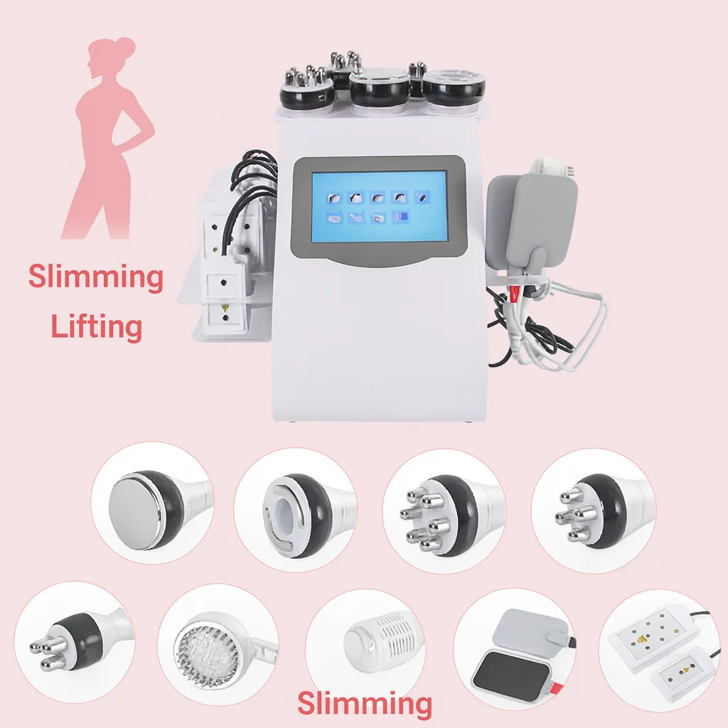 9 في 1 فراغ الليزر آلة تردد الراديو 40K ليبو التخسيس بالموجات فوق الصوتية شفط الدهون آلة التجويف شد الوجه شكل الجسم #1