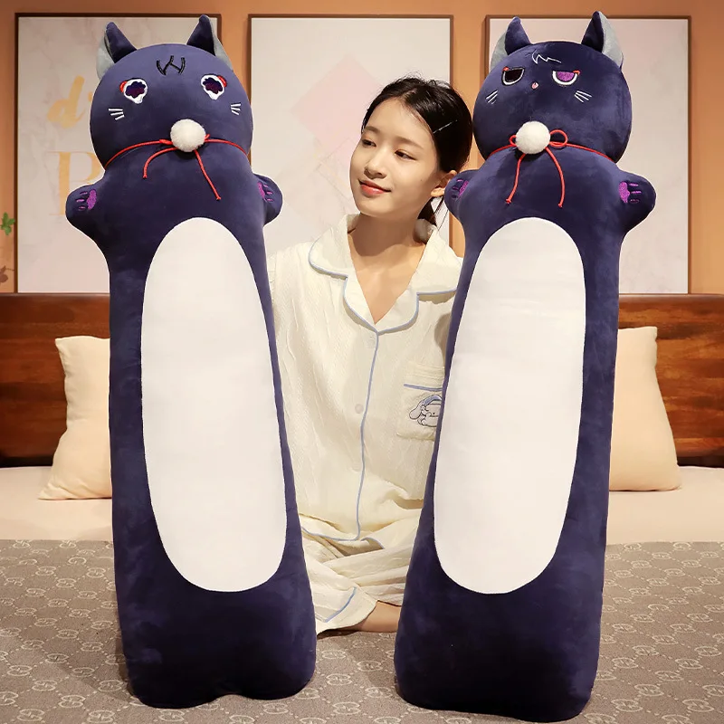 

Genshin Impact Cat Plush Body Pillow Cute Wander Cat Stuffed Toy Decorative Long Body Pillow Sleeping Back Cushion Anime Gifts