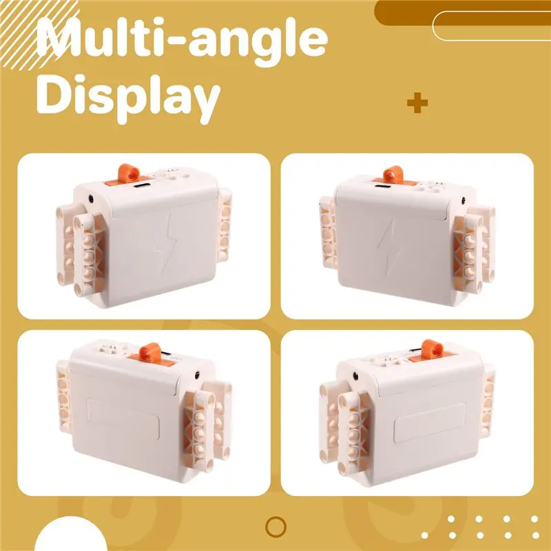 ABWE-Ricaricabile 7.4V Al Litio AA Scatola Batteria Funzione di Alimentazione Motore MOC Building Block Motore Wireless Ricaricabile