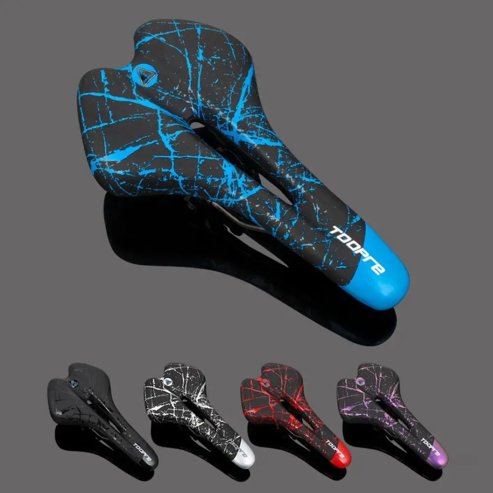 Soft PU Leather Bicycle Saddle Comfortable Shockproof MTB Seat Graffiti Gel Filled Cycling Cushion view 5
