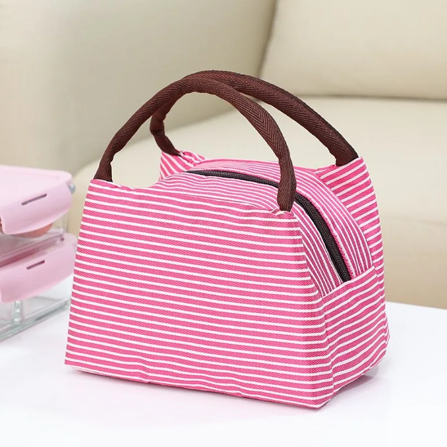 

1pc Aluminum Foil Lunch Bag; Thick Insulation Bag; Large Capacity Student Lunch Bag; Portable Cold Storage Lunch Box Bag