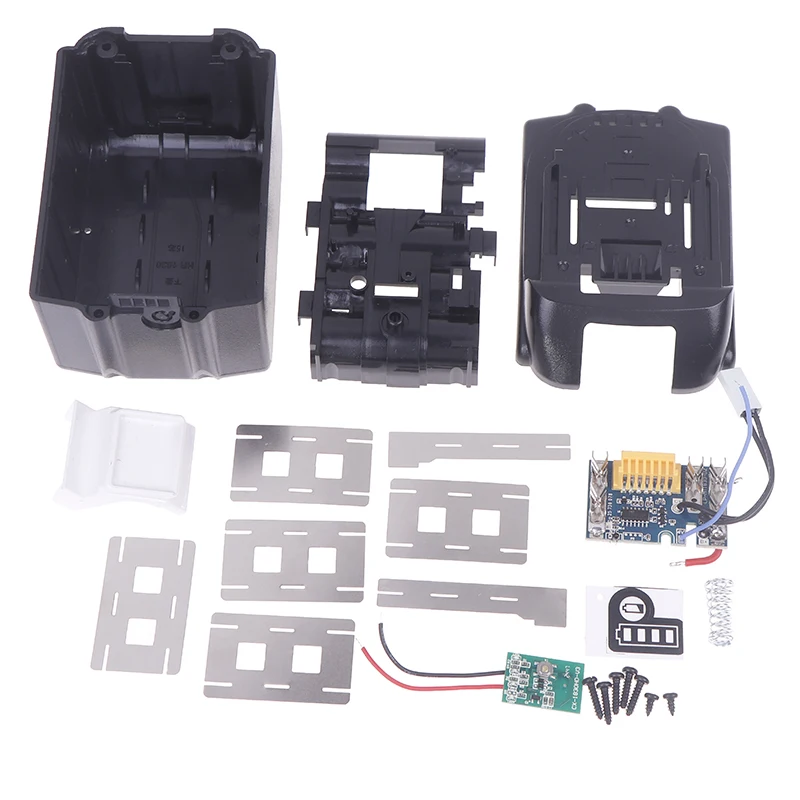 BL1890 Battery Case With Circuit Board Set For 18V DIY Shell Box With BMS PCB Board Charging Protection Can Install 15 Batteries