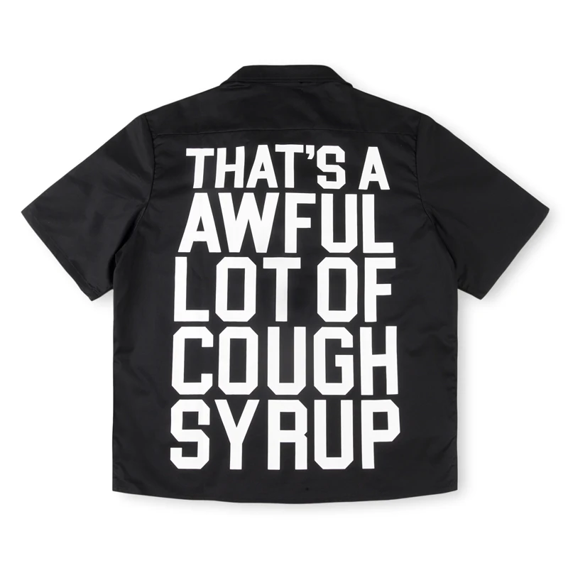 

Американский модный бренд That's A Awful, рубашки с сиропом от кашля, классические свободные повседневные топы с короткими рукавами и буквенным принтом