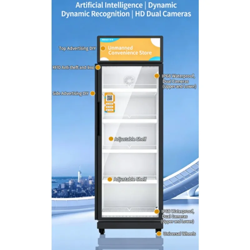

【From China】Outdoor Snack Beverage Vending Machine Cloud Based Management Multiple Payment Options For School Public Area