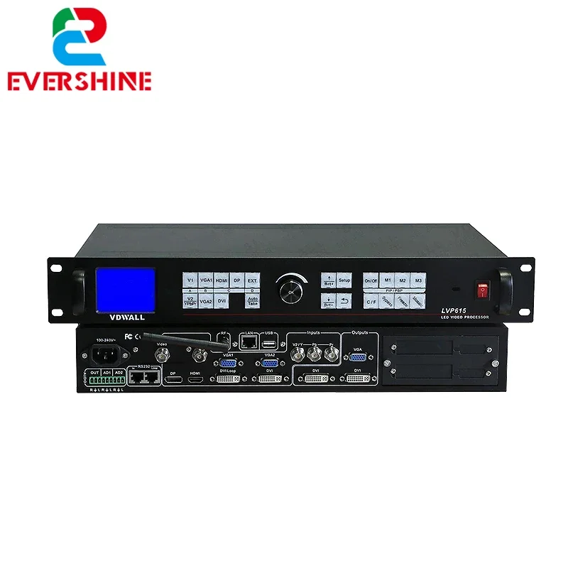 

2026 LVP615S LED HD Video Processor for RGB Full Color LED Display Video Screen Support , DP, SDI Signal Input