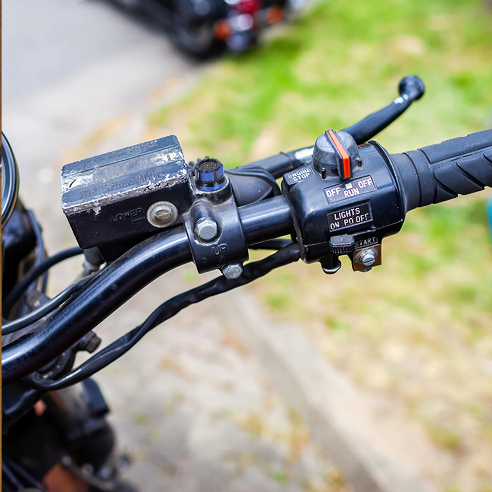 دراجة نارية مرآة ثقب المقابس سبائك الألومنيوم مرآة الرؤية الخلفية مسامير لمعظم الموديلات قطع غيار الزخرفية دائم #5