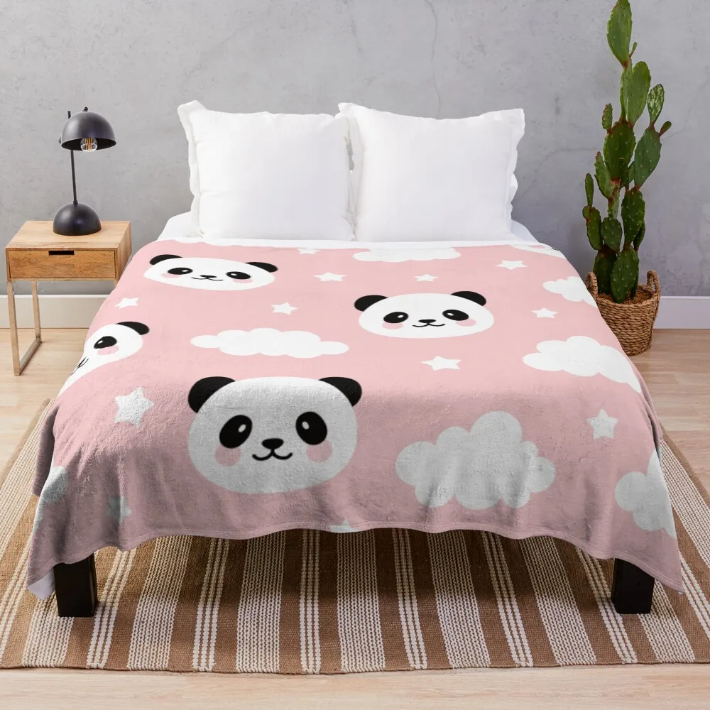 

cute baby pandas Throw Blanket