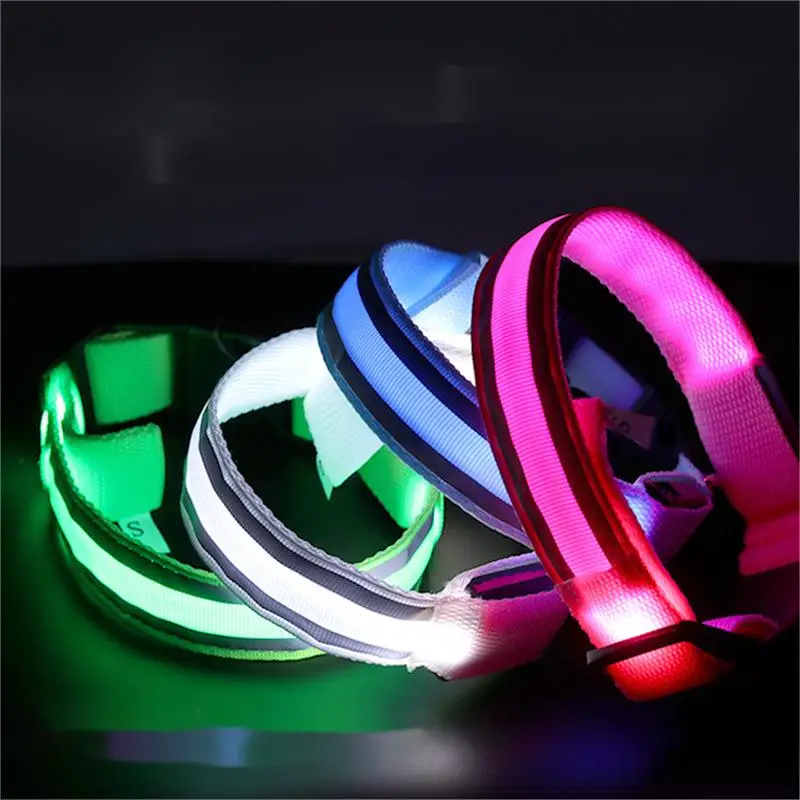 

Wholesale LED led collar dog rechargeable outdoor glow in the dark dog collars