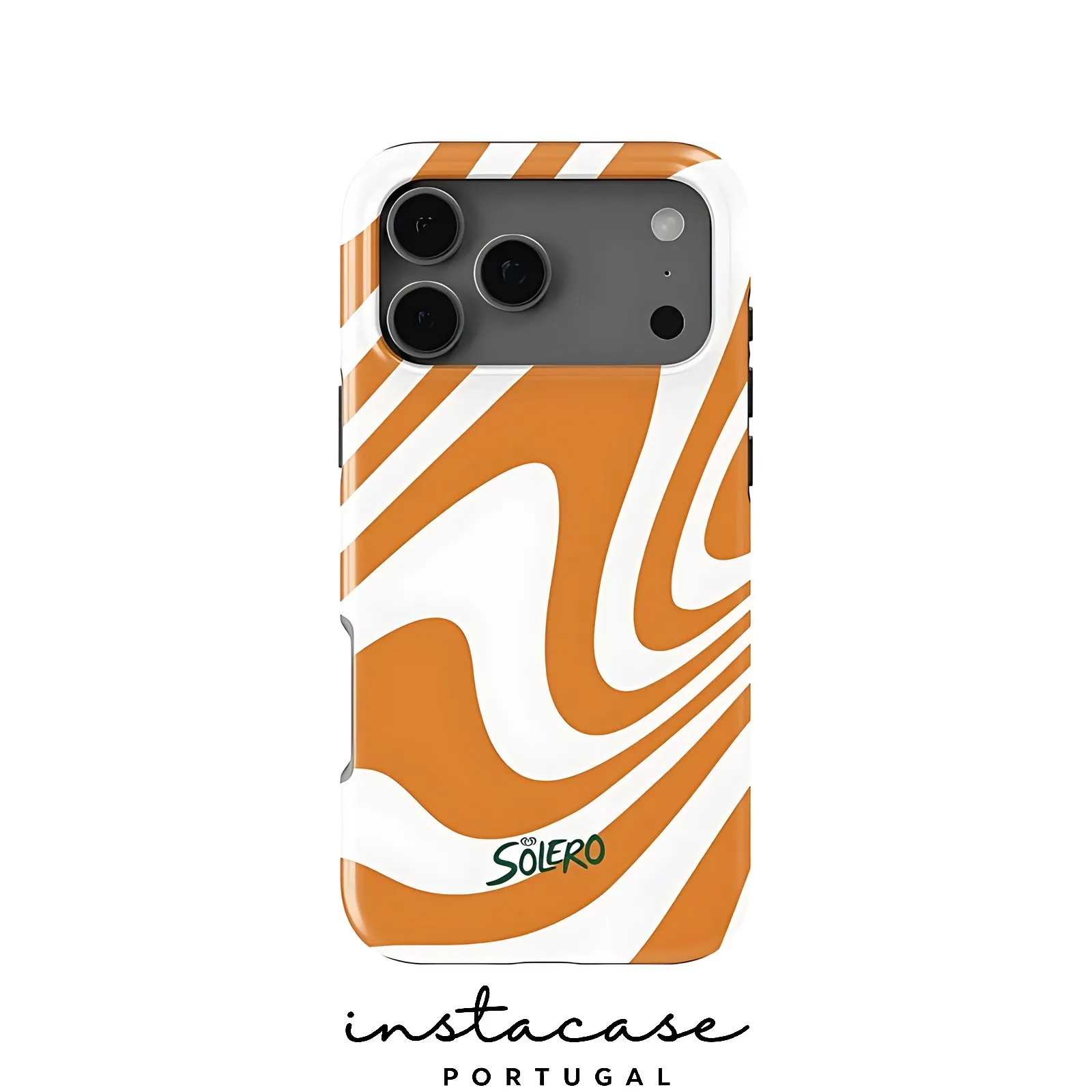 Orange Swirl Print InstaCase Phone Case for Samsung Galaxy S23 S24 S25 S26 FE Plus Ultra Edge 5G Luxury Double-layer Back Cover