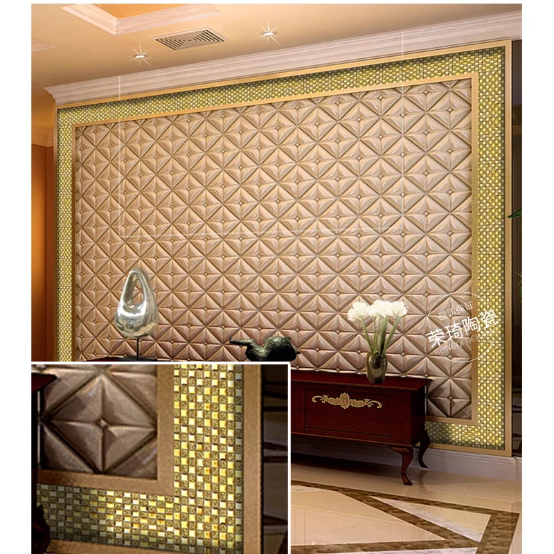 

B Crystal glass mosaic wall sticker self-adhesive bar counter background wall three-dimensional mirror ceramic tile KTV private