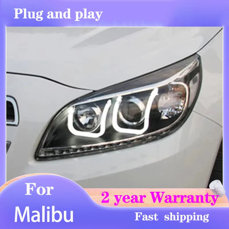 

Car Styling for Chevrolet Malibu Headlights 2011-2014 Malibu Headlamp DRL Turn Signal Low High Beam Projector Lens