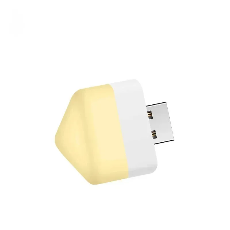 5 pcs USB Plug Lamp Reading Light Mobile Power Mini LED Bulb Emotional Atmosphere Nightlight for Camping Bedroom Bathroom car