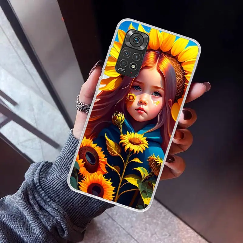 Ukraine Beautiful Art Girls Phone Case For Xiaomi Redmi Note 13 12S 12 11S 11 10S 10 Cover 11E 11T Pro Plus 9 9S 9T 8 8T 7 Print