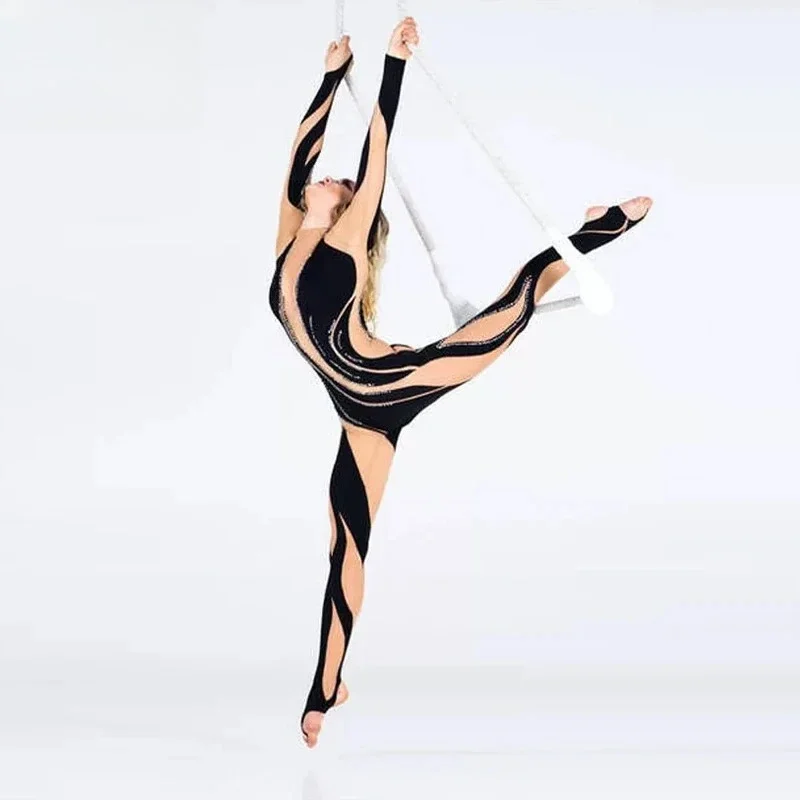 New stainless steel aerial yoga rotating suspension ring is suitable for acrobatic circus aerial lyre ring set